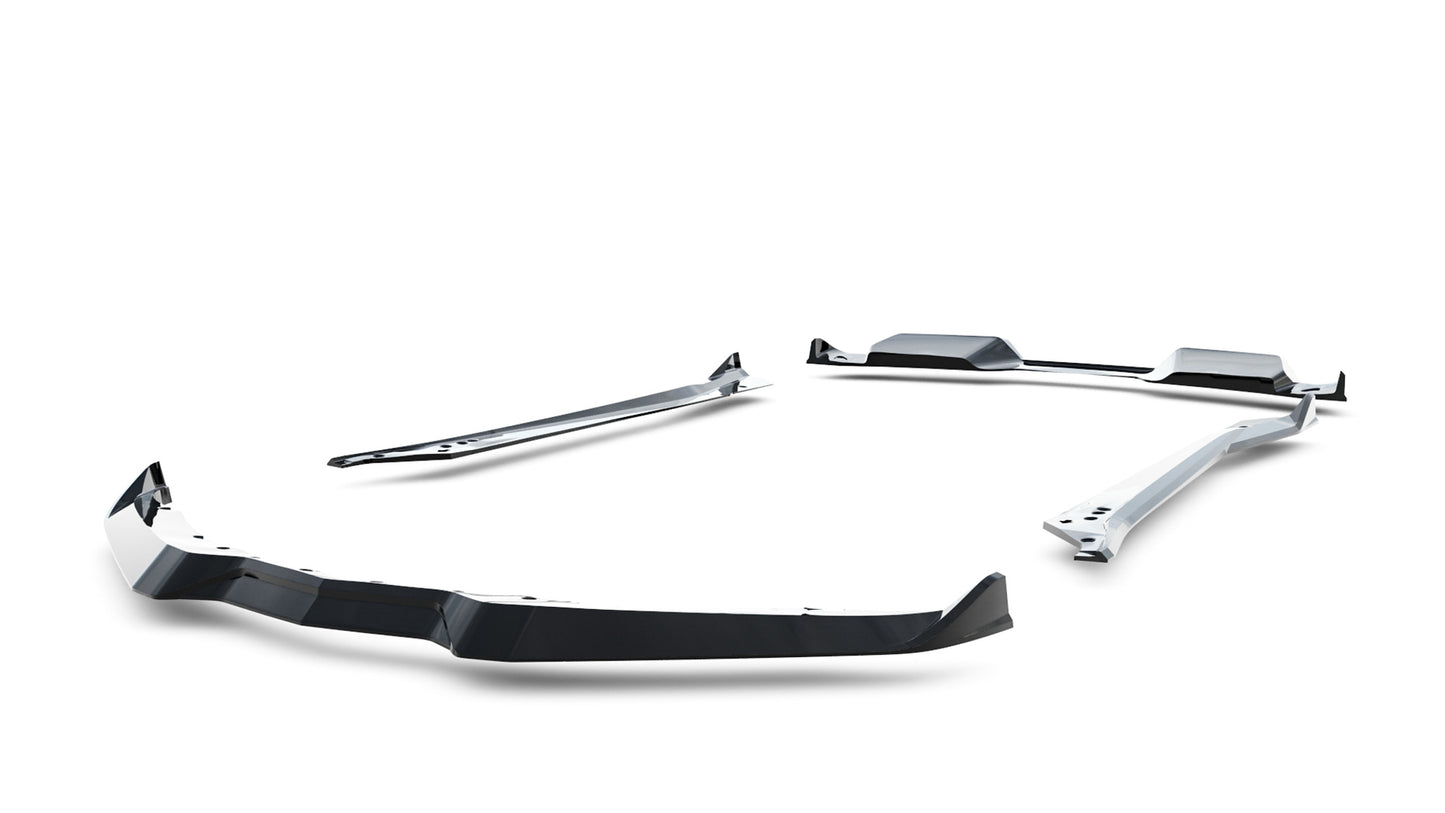 SPLITTER SUITABLE FOR VW GOLF 8 GTI GTD RLINE LOOK GLOSSY BLACK SPORTY DESIGN 