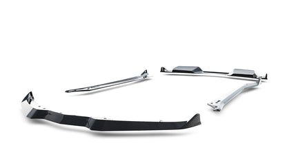 SPLITTER SUITABLE FOR VW GOLF 8 GTI GTD RLINE LOOK GLOSSY BLACK SPORTY DESIGN 