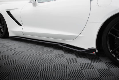 SPLITTER SUITABLE FOR VW GOLF 8 GTI GTD RLINE LOOK GLOSSY BLACK SPORTY DESIGN 