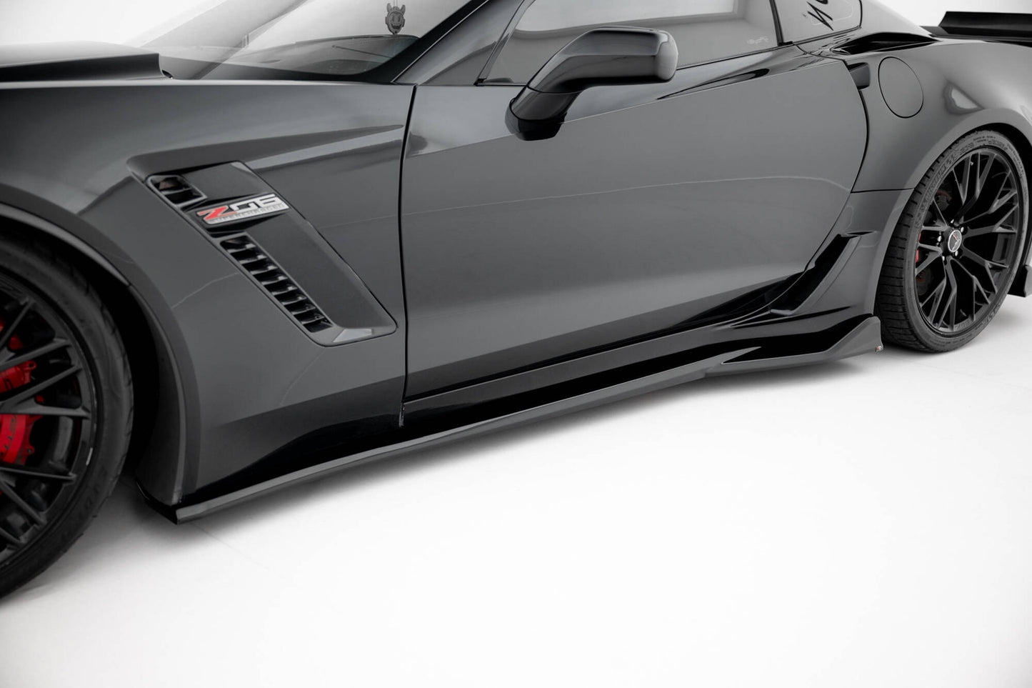 SPLITTER SUITABLE FOR VW GOLF 8 GTI GTD RLINE LOOK GLOSSY BLACK SPORTY DESIGN 