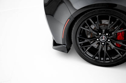 SPLITTER SUITABLE FOR VW GOLF 8 GTI GTD RLINE LOOK GLOSSY BLACK SPORTY DESIGN 