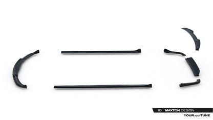 SPLITTER SUITABLE FOR VW GOLF 8 GTI GTD RLINE LOOK GLOSSY BLACK SPORTY DESIGN 
