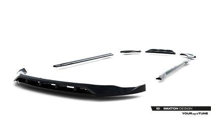 SPLITTER SUITABLE FOR VW GOLF 8 GTI GTD RLINE LOOK GLOSSY BLACK SPORTY DESIGN 