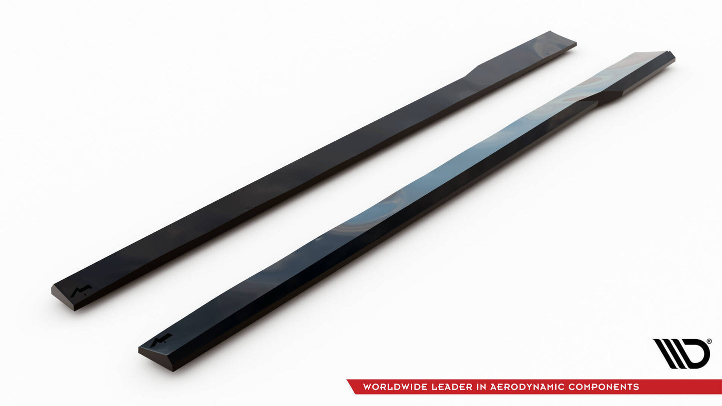 SPLITTER SUITABLE FOR VW GOLF 8 GTI GTD RLINE LOOK GLOSSY BLACK SPORTY DESIGN 
