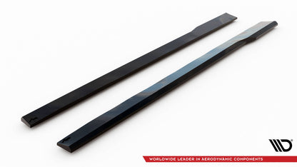SPLITTER SUITABLE FOR VW GOLF 8 GTI GTD RLINE LOOK GLOSSY BLACK SPORTY DESIGN 