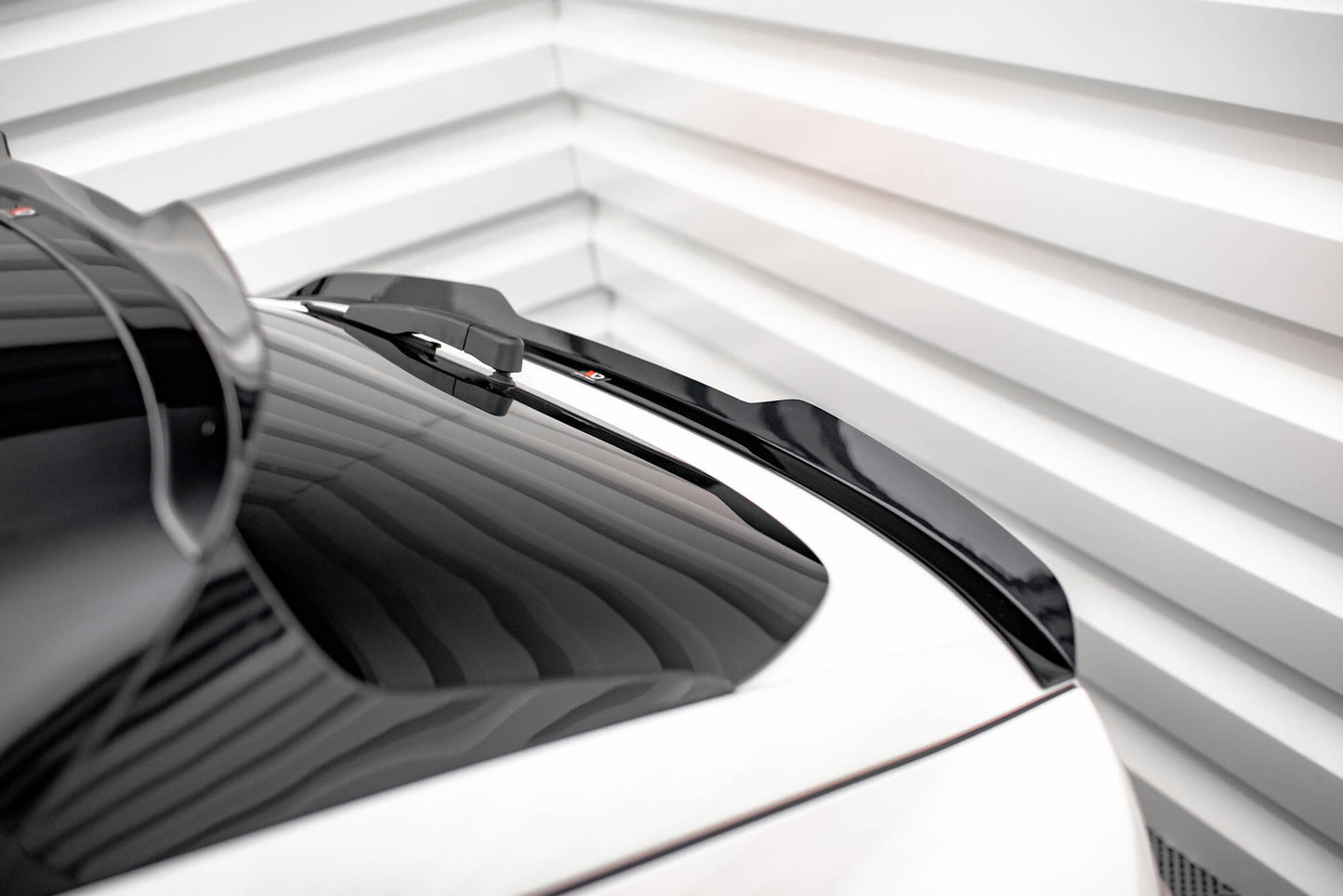 SPLITTER SUITABLE FOR VW GOLF 8 GTI GTD RLINE LOOK GLOSSY BLACK SPORTY DESIGN 