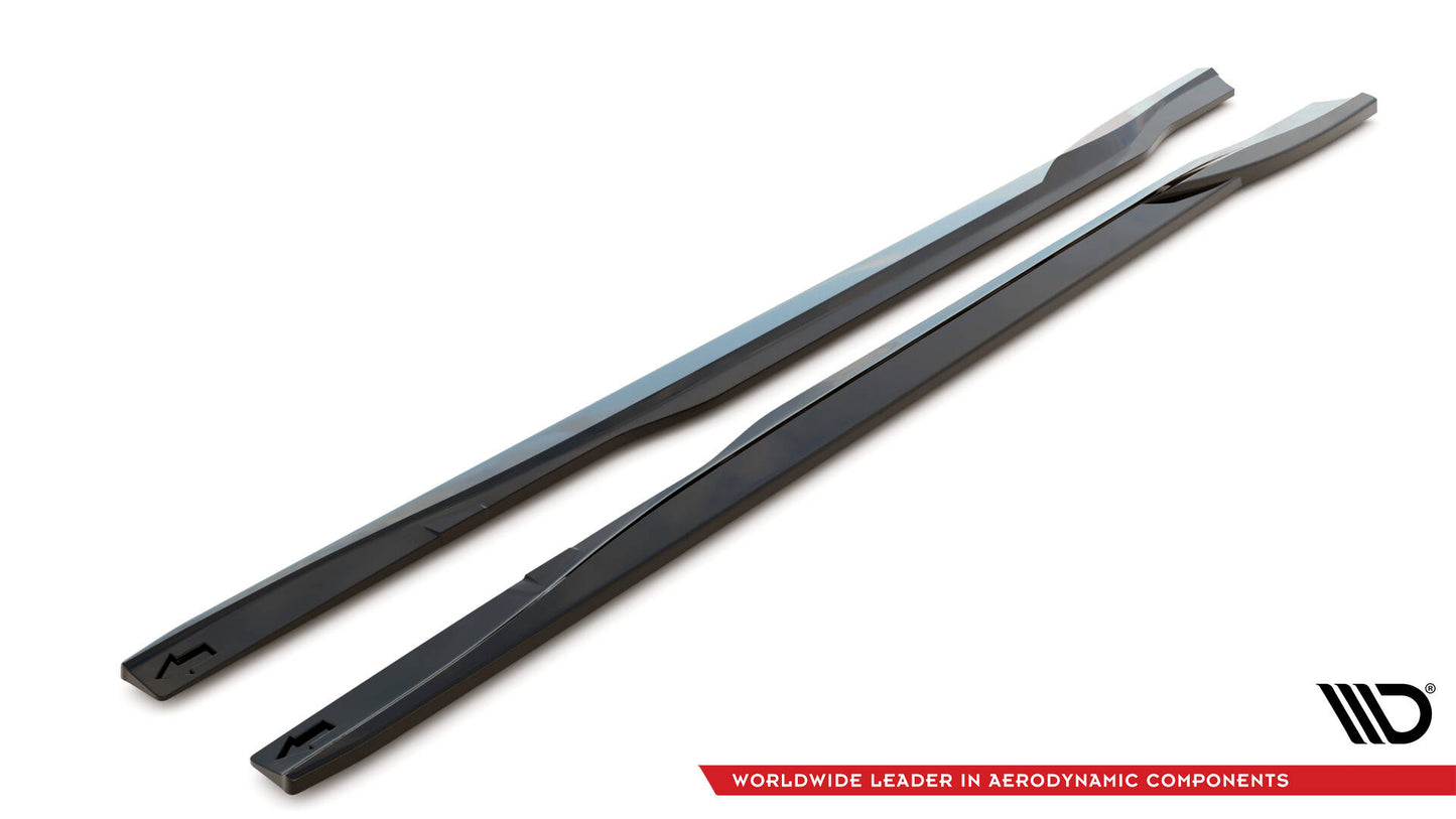 SPLITTER SUITABLE FOR VW GOLF 8 GTI GTD RLINE LOOK GLOSSY BLACK SPORTY DESIGN 
