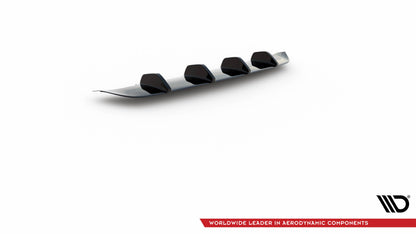 SPLITTER SUITABLE FOR VW GOLF 8 GTI GTD RLINE LOOK GLOSSY BLACK SPORTY DESIGN 
