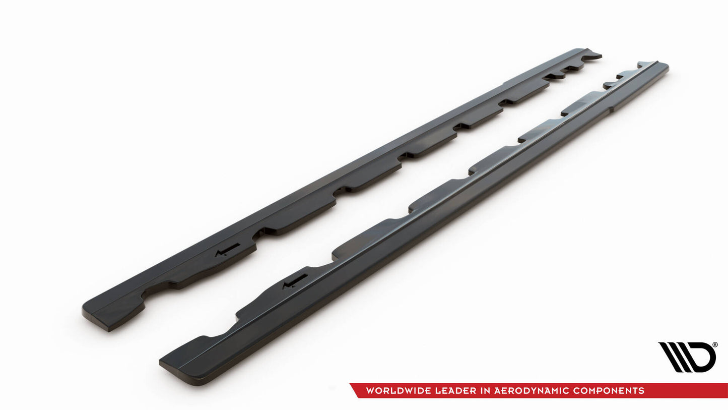SPLITTER SUITABLE FOR VW GOLF 8 GTI GTD RLINE LOOK GLOSSY BLACK SPORTY DESIGN 