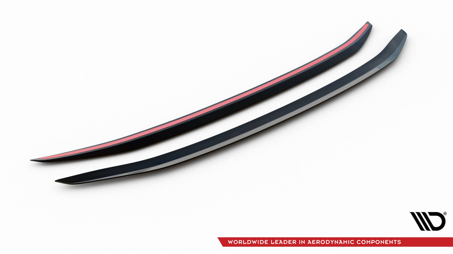 SPLITTER SUITABLE FOR VW GOLF 8 GTI GTD RLINE LOOK GLOSSY BLACK SPORTY DESIGN 