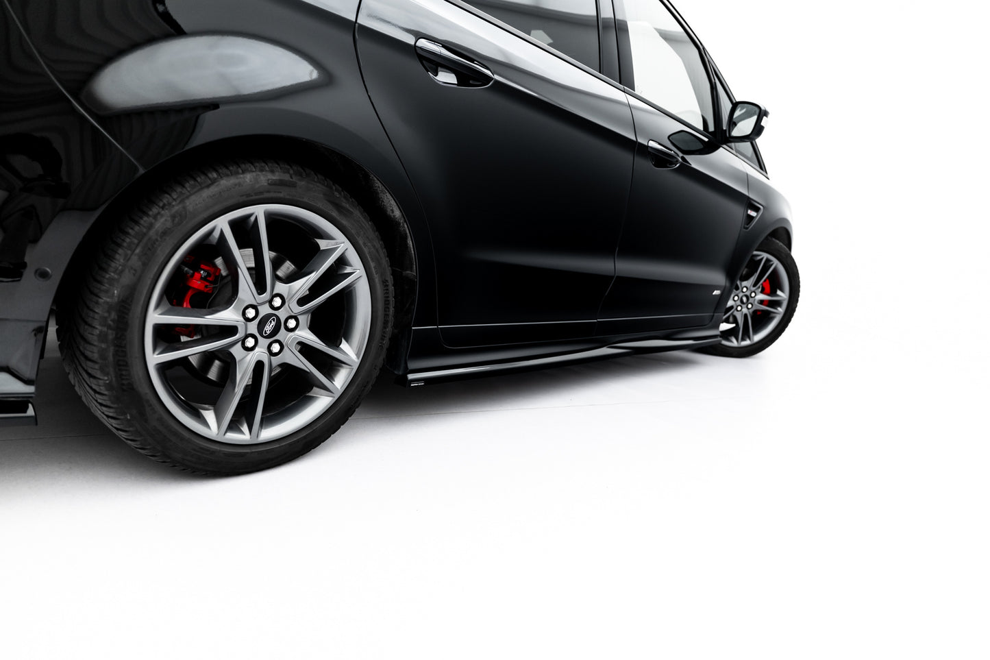 SPLITTER SUITABLE FOR VW GOLF 8 GTI GTD RLINE LOOK GLOSSY BLACK SPORTY DESIGN 