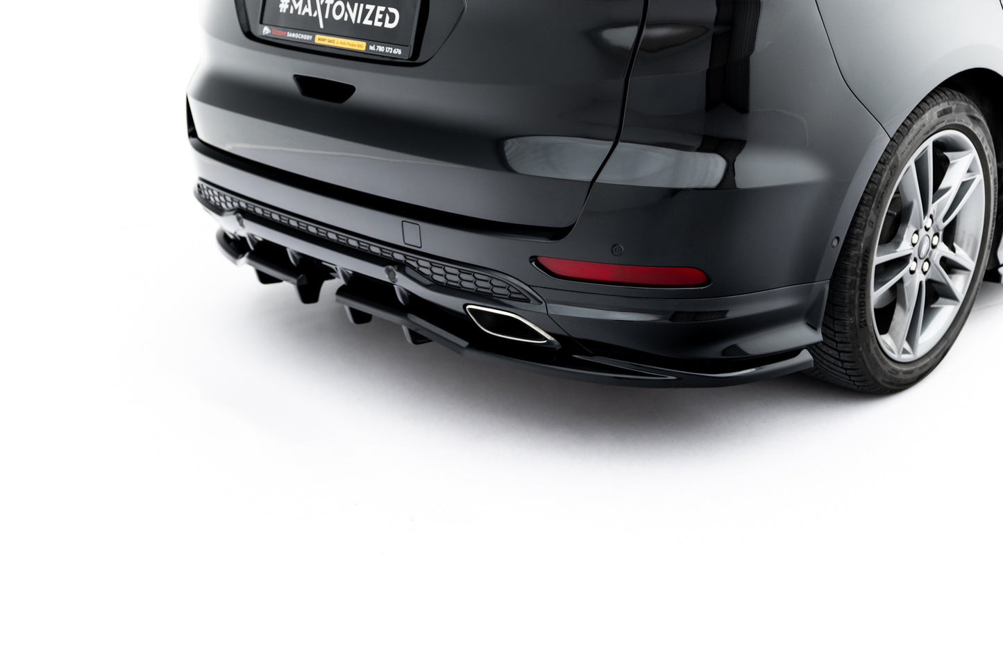 SPLITTER SUITABLE FOR VW GOLF 8 GTI GTD RLINE LOOK GLOSSY BLACK SPORTY DESIGN 