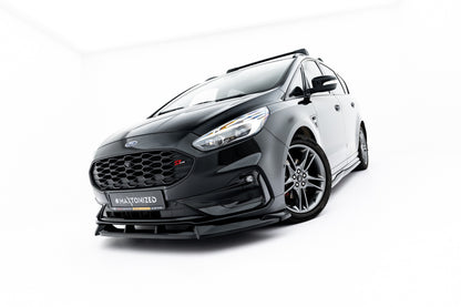 SPLITTER SUITABLE FOR VW GOLF 8 GTI GTD RLINE LOOK GLOSSY BLACK SPORTY DESIGN 