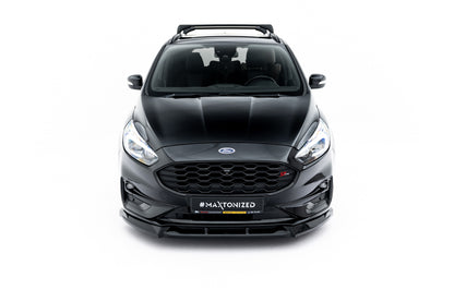 SPLITTER SUITABLE FOR VW GOLF 8 GTI GTD RLINE LOOK GLOSSY BLACK SPORTY DESIGN 