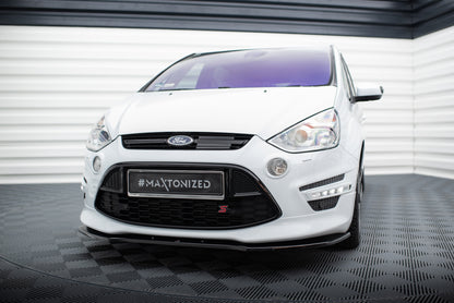 SPLITTER SUITABLE FOR VW GOLF 8 GTI GTD RLINE LOOK GLOSSY BLACK SPORTY DESIGN 