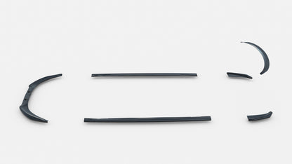 SPLITTER SUITABLE FOR VW GOLF 8 GTI GTD RLINE LOOK GLOSSY BLACK SPORTY DESIGN 