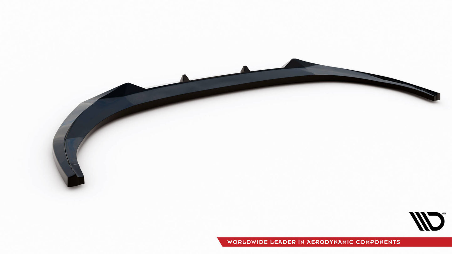 SPLITTER SUITABLE FOR VW GOLF 8 GTI GTD RLINE LOOK GLOSSY BLACK SPORTY DESIGN 