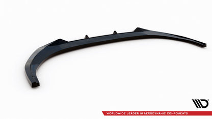 SPLITTER SUITABLE FOR VW GOLF 8 GTI GTD RLINE LOOK GLOSSY BLACK SPORTY DESIGN 