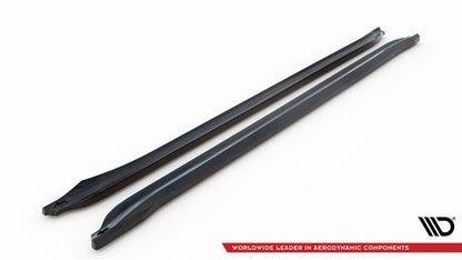 SPLITTER SUITABLE FOR VW GOLF 8 GTI GTD RLINE LOOK GLOSSY BLACK SPORTY DESIGN 