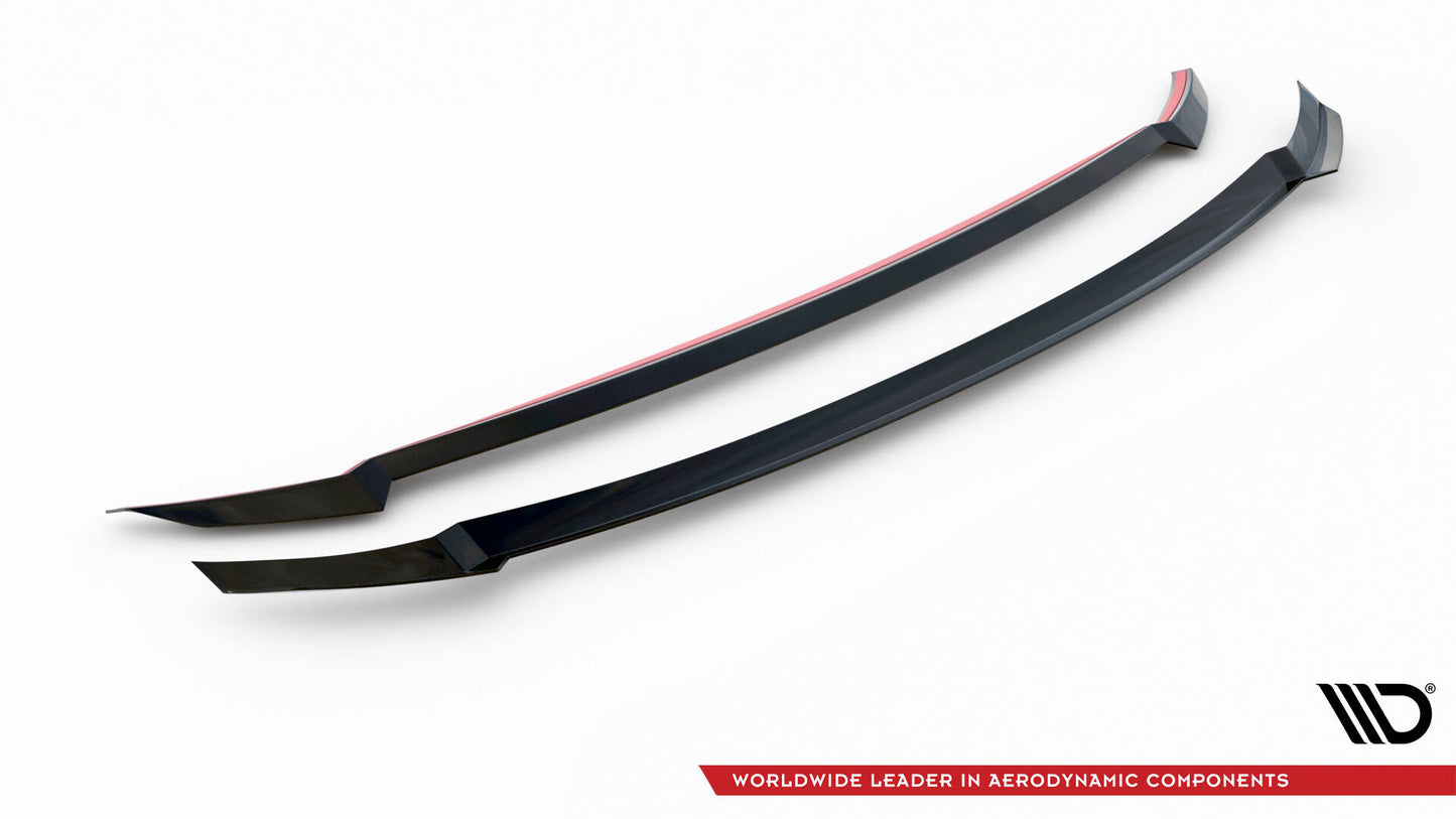 SPLITTER SUITABLE FOR VW GOLF 8 GTI GTD RLINE LOOK GLOSSY BLACK SPORTY DESIGN 