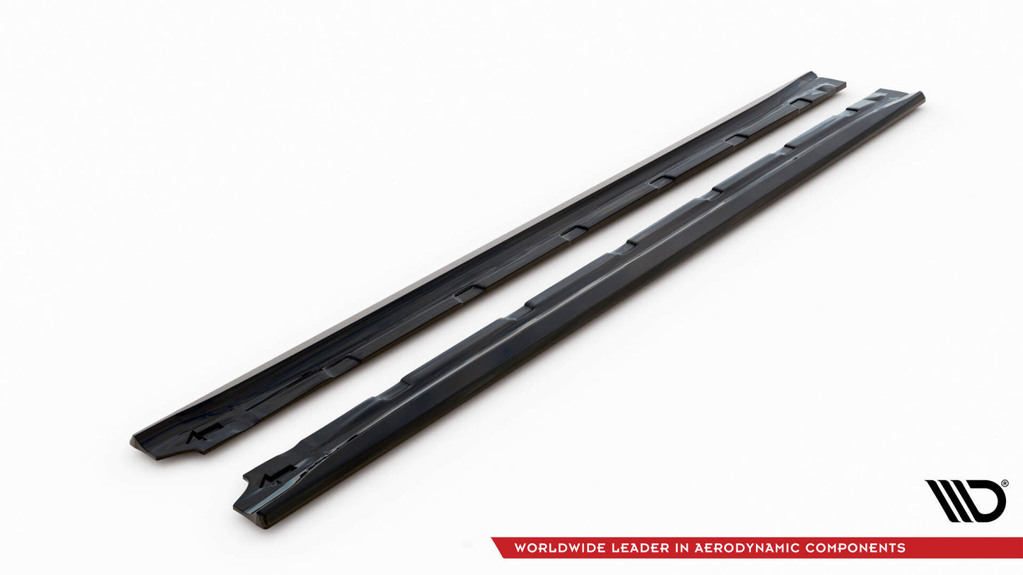 SPLITTER SUITABLE FOR VW GOLF 8 GTI GTD RLINE LOOK GLOSSY BLACK SPORTY DESIGN 