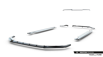SPLITTER SUITABLE FOR VW GOLF 8 GTI GTD RLINE LOOK GLOSSY BLACK SPORTY DESIGN 