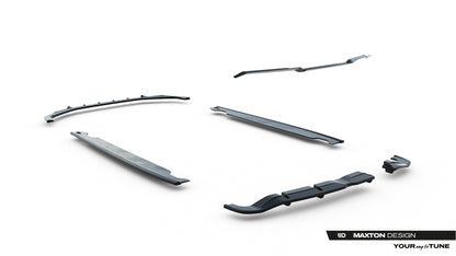 SPLITTER SUITABLE FOR VW GOLF 8 GTI GTD RLINE LOOK GLOSSY BLACK SPORTY DESIGN 