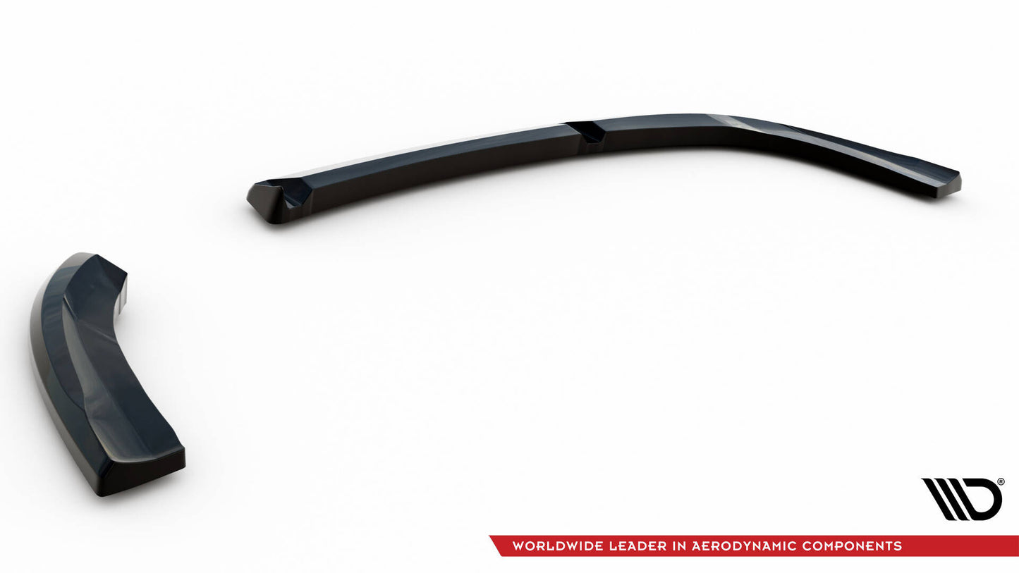 SPLITTER SUITABLE FOR VW GOLF 8 GTI GTD RLINE LOOK GLOSSY BLACK SPORTY DESIGN 