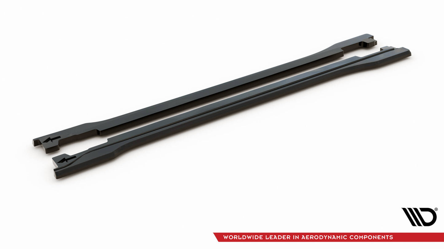 SPLITTER SUITABLE FOR VW GOLF 8 GTI GTD RLINE LOOK GLOSSY BLACK SPORTY DESIGN 