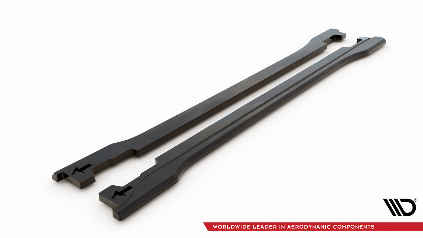 SPLITTER SUITABLE FOR VW GOLF 8 GTI GTD RLINE LOOK GLOSSY BLACK SPORTY DESIGN 
