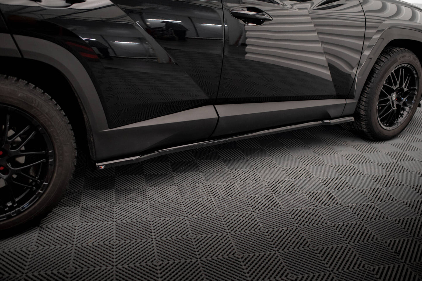 SPLITTER SUITABLE FOR VW GOLF 8 GTI GTD RLINE LOOK GLOSSY BLACK SPORTY DESIGN 