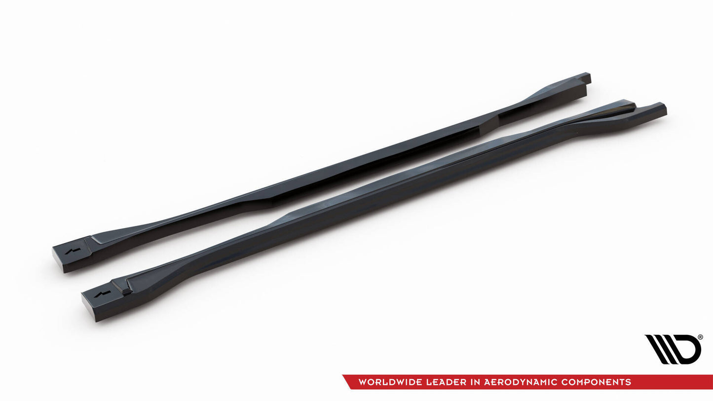 SPLITTER SUITABLE FOR VW GOLF 8 GTI GTD RLINE LOOK GLOSSY BLACK SPORTY DESIGN 