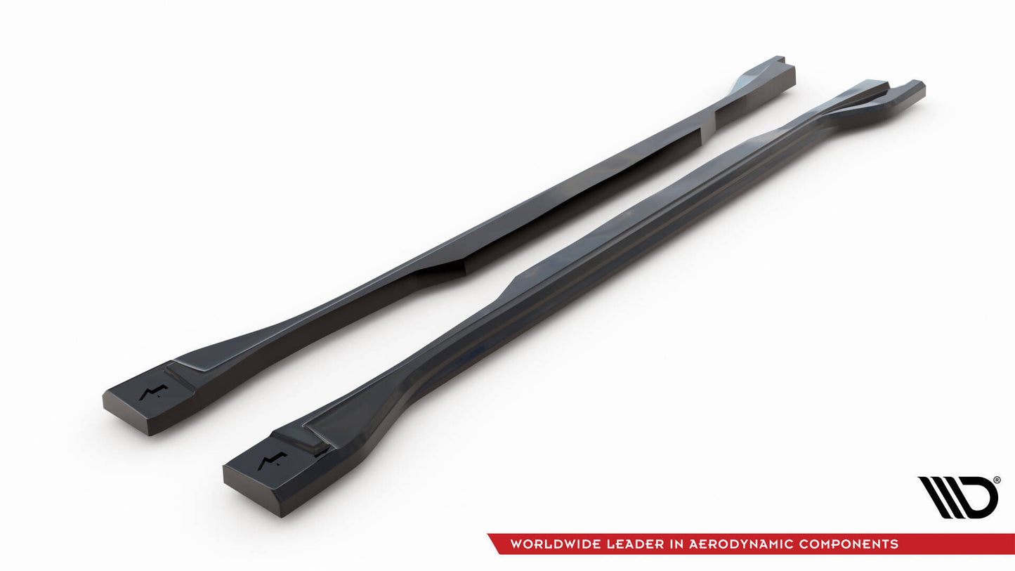SPLITTER SUITABLE FOR VW GOLF 8 GTI GTD RLINE LOOK GLOSSY BLACK SPORTY DESIGN 