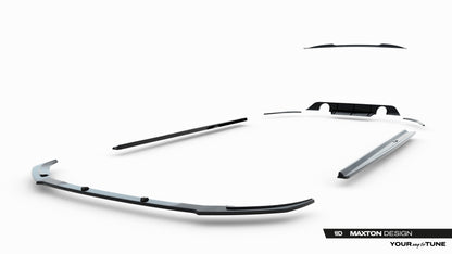 SPLITTER SUITABLE FOR VW GOLF 8 GTI GTD RLINE LOOK GLOSSY BLACK SPORTY DESIGN 