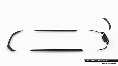 SPLITTER SUITABLE FOR VW GOLF 8 GTI GTD RLINE LOOK GLOSSY BLACK SPORTY DESIGN 