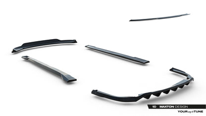 SPLITTER SUITABLE FOR VW GOLF 8 GTI GTD RLINE LOOK GLOSSY BLACK SPORTY DESIGN 