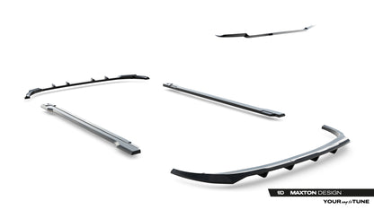SPLITTER SUITABLE FOR VW GOLF 8 GTI GTD RLINE LOOK GLOSSY BLACK SPORTY DESIGN 