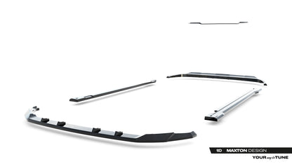 SPLITTER SUITABLE FOR VW GOLF 8 GTI GTD RLINE LOOK GLOSSY BLACK SPORTY DESIGN 