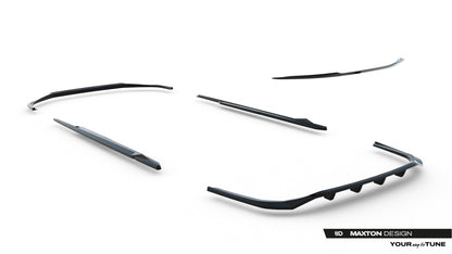 SPLITTER SUITABLE FOR VW GOLF 8 GTI GTD RLINE LOOK GLOSSY BLACK SPORTY DESIGN 