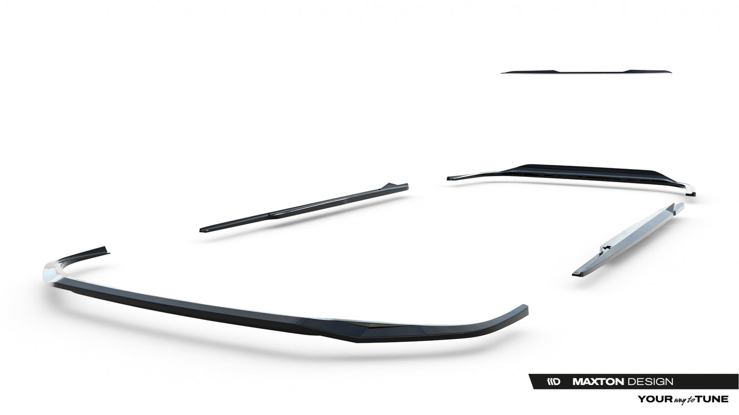 SPLITTER SUITABLE FOR VW GOLF 8 GTI GTD RLINE LOOK GLOSSY BLACK SPORTY DESIGN 