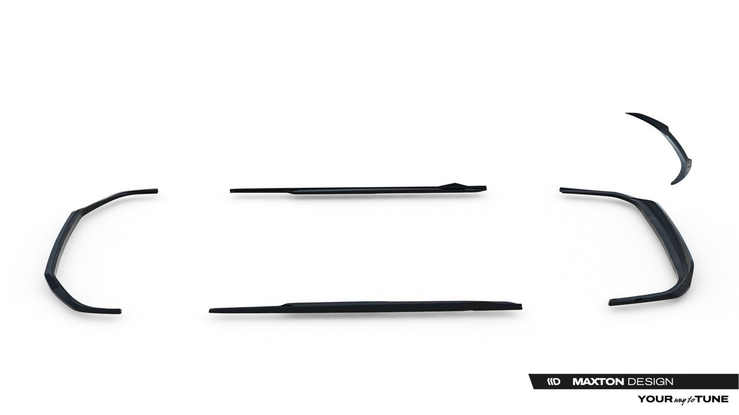 SPLITTER SUITABLE FOR VW GOLF 8 GTI GTD RLINE LOOK GLOSSY BLACK SPORTY DESIGN 
