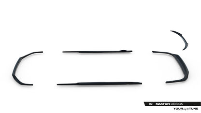 SPLITTER SUITABLE FOR VW GOLF 8 GTI GTD RLINE LOOK GLOSSY BLACK SPORTY DESIGN 