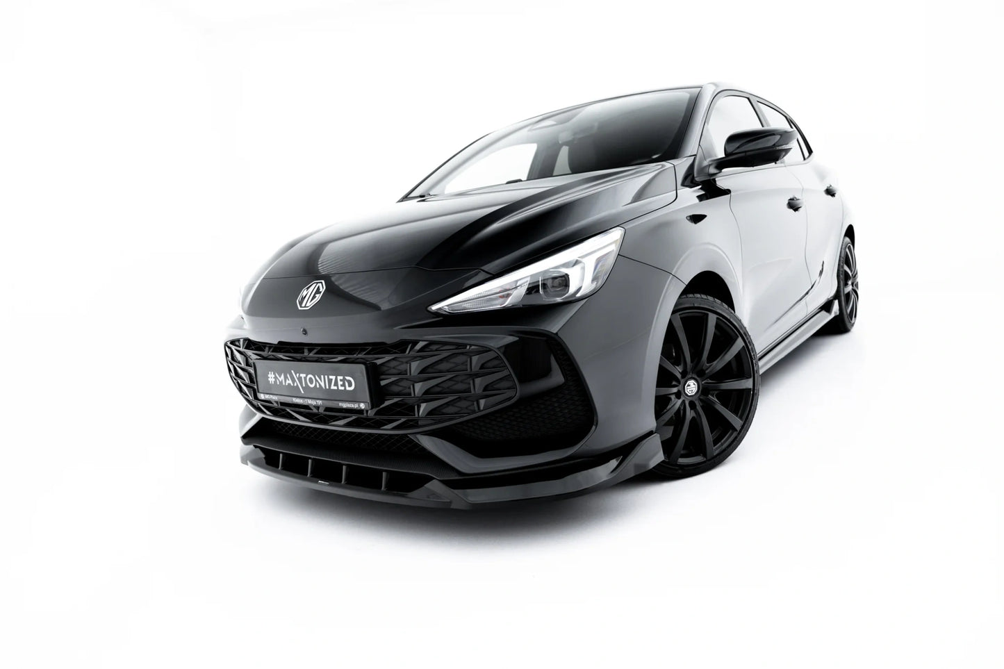 SPLITTER SUITABLE FOR VW GOLF 8 GTI GTD RLINE LOOK GLOSSY BLACK SPORTY DESIGN 