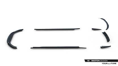 SPLITTER SUITABLE FOR VW GOLF 8 GTI GTD RLINE LOOK GLOSSY BLACK SPORTY DESIGN 