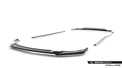 SPLITTER SUITABLE FOR VW GOLF 8 GTI GTD RLINE LOOK GLOSSY BLACK SPORTY DESIGN 