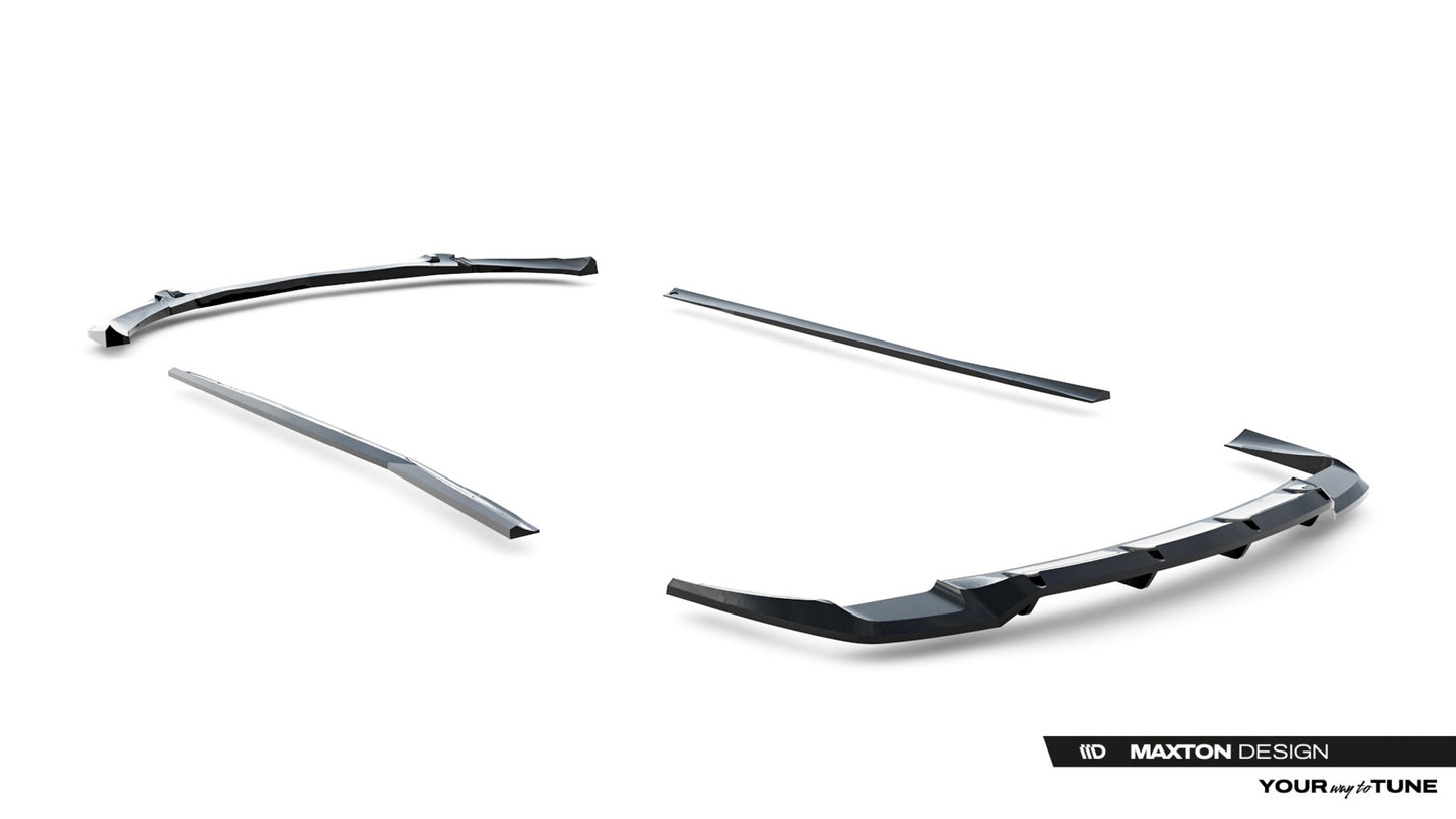 SPLITTER SUITABLE FOR VW GOLF 8 GTI GTD RLINE LOOK GLOSSY BLACK SPORTY DESIGN 