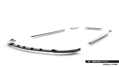 SPLITTER SUITABLE FOR VW GOLF 8 GTI GTD RLINE LOOK GLOSSY BLACK SPORTY DESIGN 