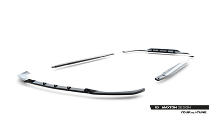 SPLITTER SUITABLE FOR VW GOLF 8 GTI GTD RLINE LOOK GLOSSY BLACK SPORTY DESIGN 