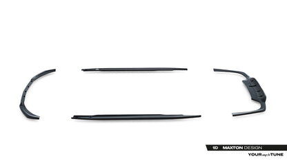 SPLITTER SUITABLE FOR VW GOLF 8 GTI GTD RLINE LOOK GLOSSY BLACK SPORTY DESIGN 