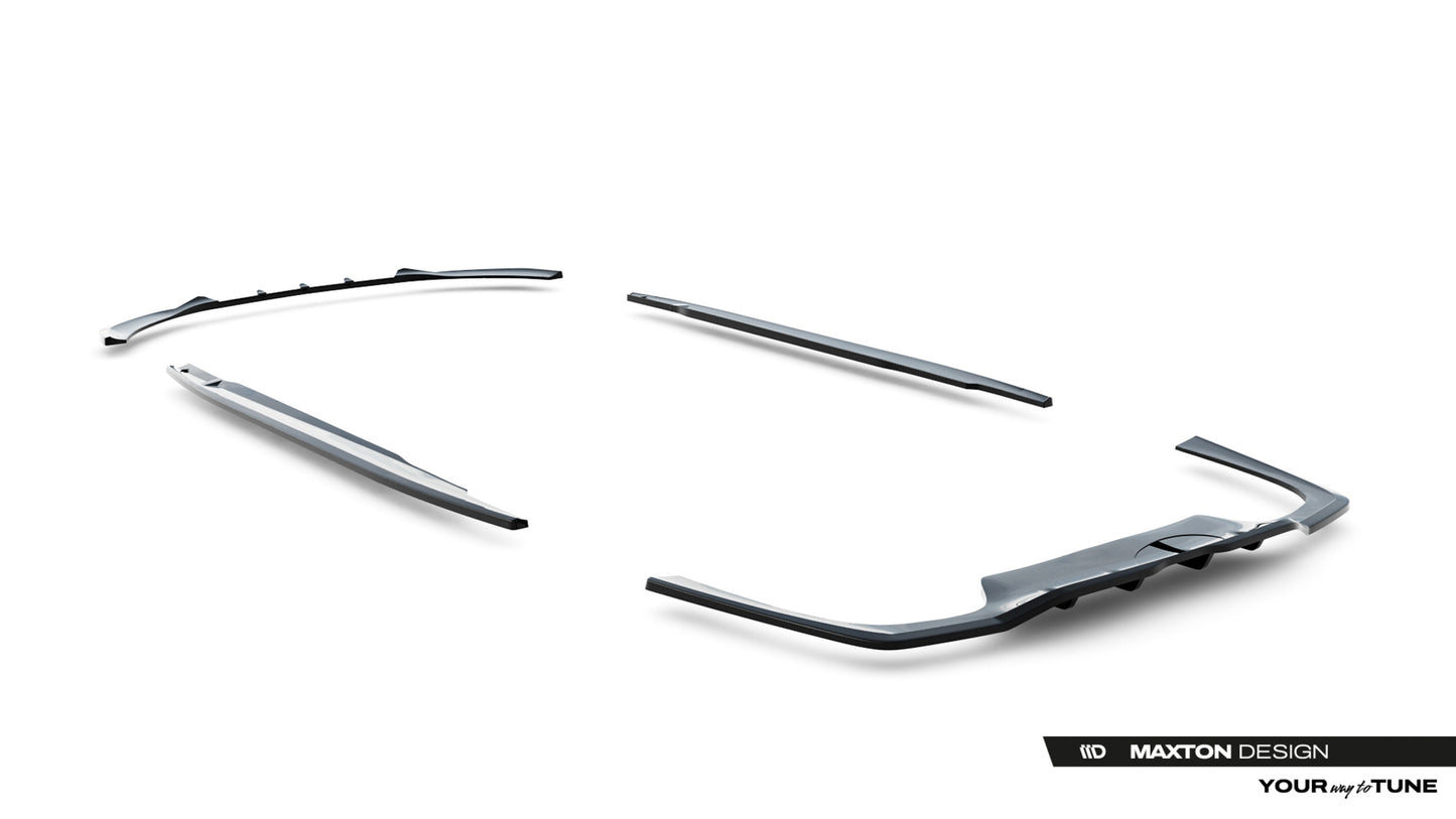 SPLITTER SUITABLE FOR VW GOLF 8 GTI GTD RLINE LOOK GLOSSY BLACK SPORTY DESIGN 